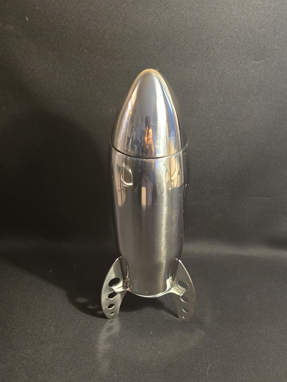 Stainless Steel Viski Rocket Shaped Cocktail Shaker 24oz.